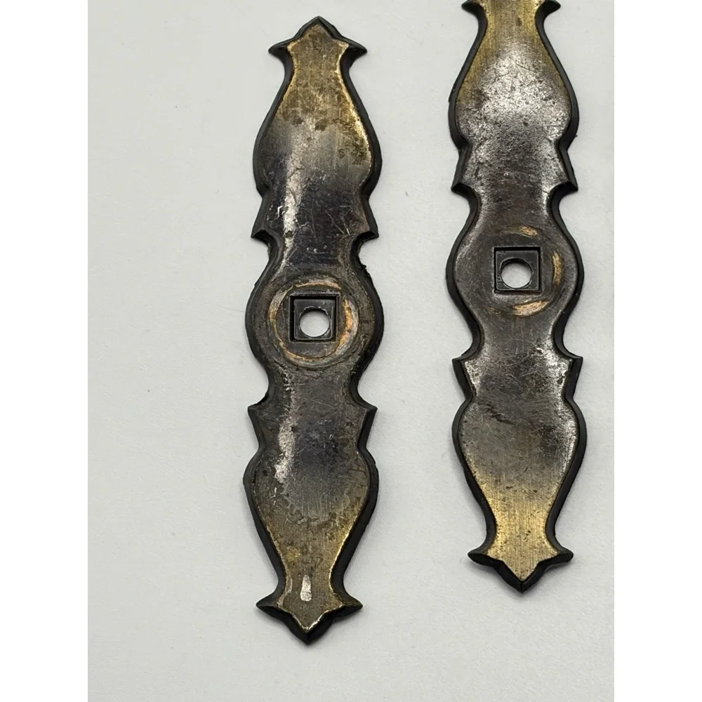 Dark Aged Bronze Black Metal Hardware 27 Cabinet Backplates Ornate Antique Style
